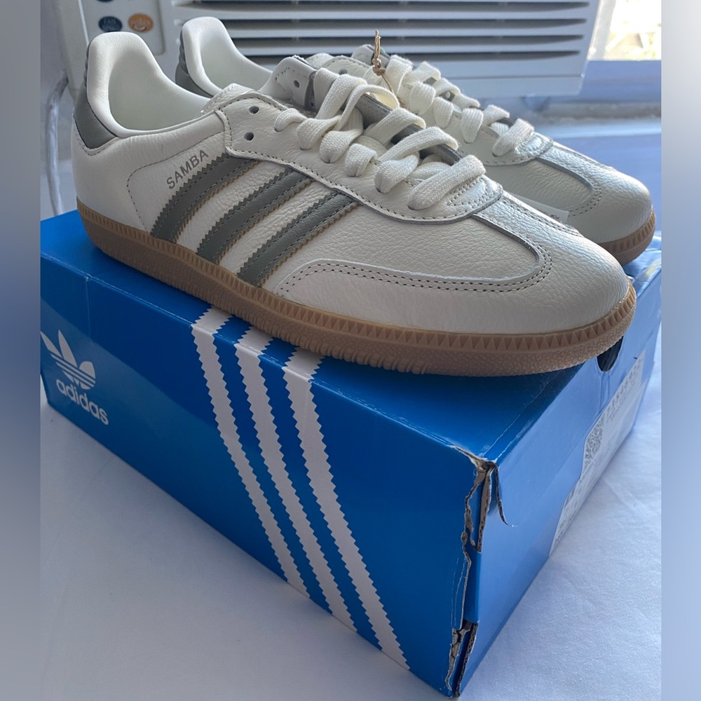 Adidas Samba OG White and Gold